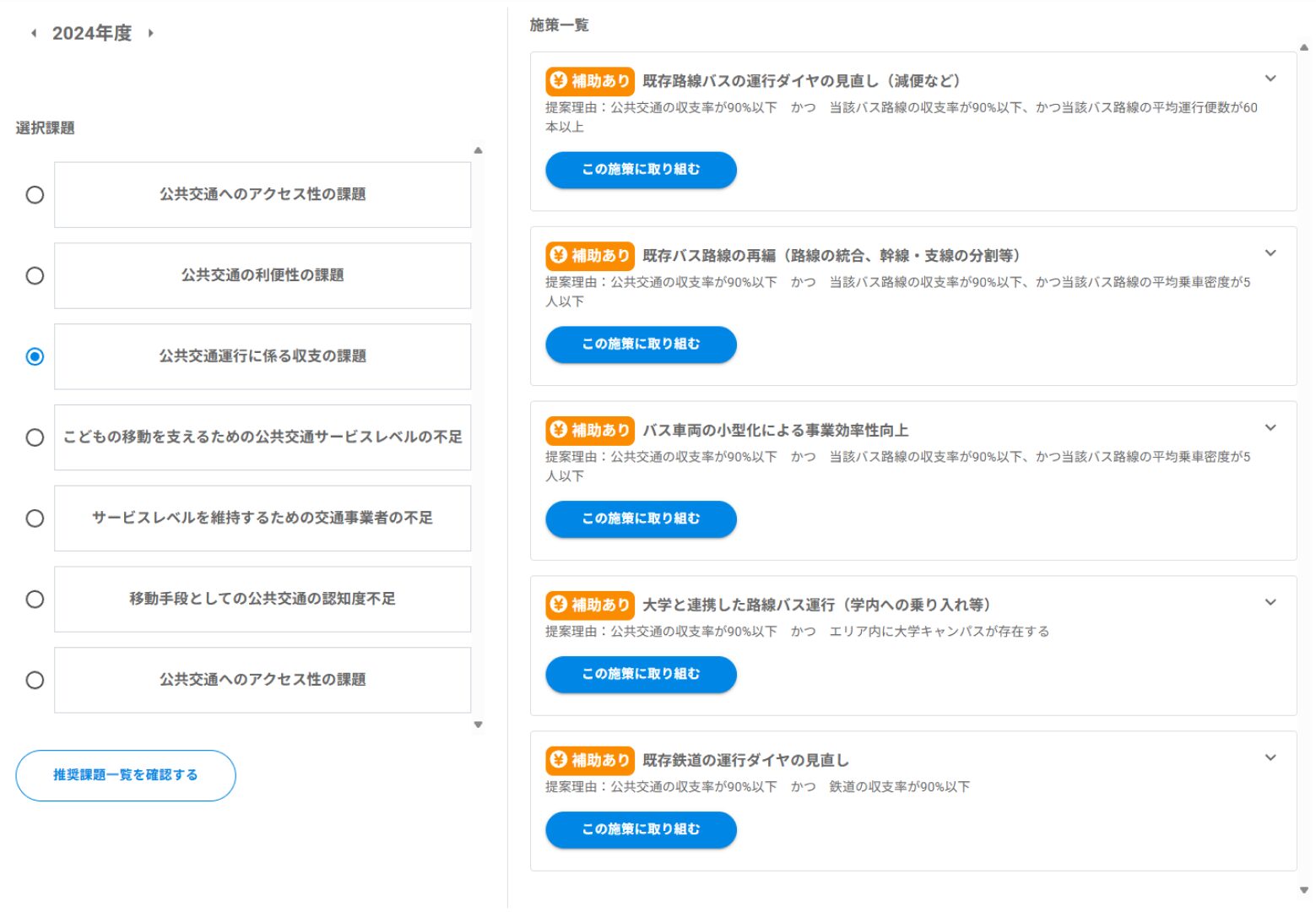 施策の提案イメージ